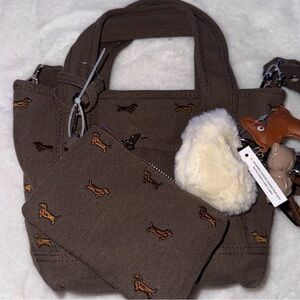 Madden Girl Daschund Mini Tote